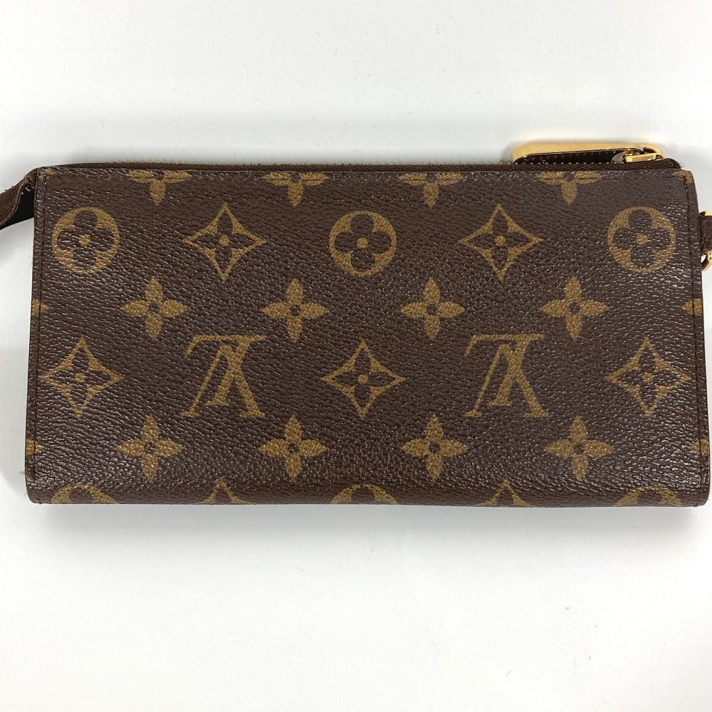 LOUIS VUITTON Long Wallet Purse M61781 Monogram canvas Brown Monogram Portefeiulle Astrid unisex(Unisex) Used Authentic
