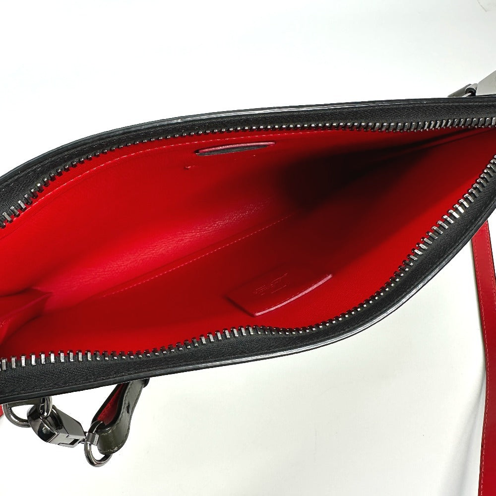 Christian Louboutin Shoulder Bag leather khaki logo