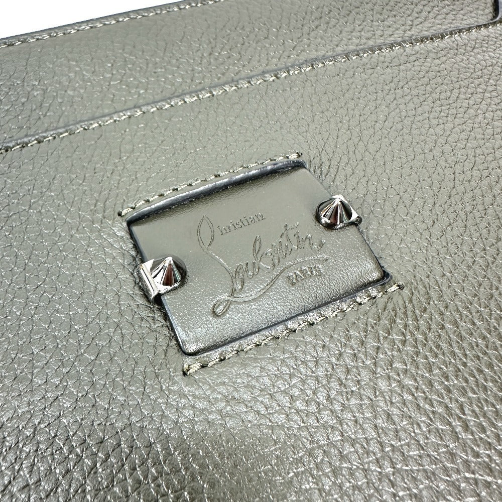 Christian Louboutin Shoulder Bag leather khaki logo