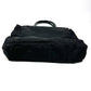 PRADA Handbag Nylon black Triangle logo plate Plat Stick handle unisex(Unisex) Used Authentic