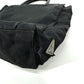 PRADA Handbag Nylon black Triangle logo plate Plat Stick handle unisex(Unisex) Used Authentic