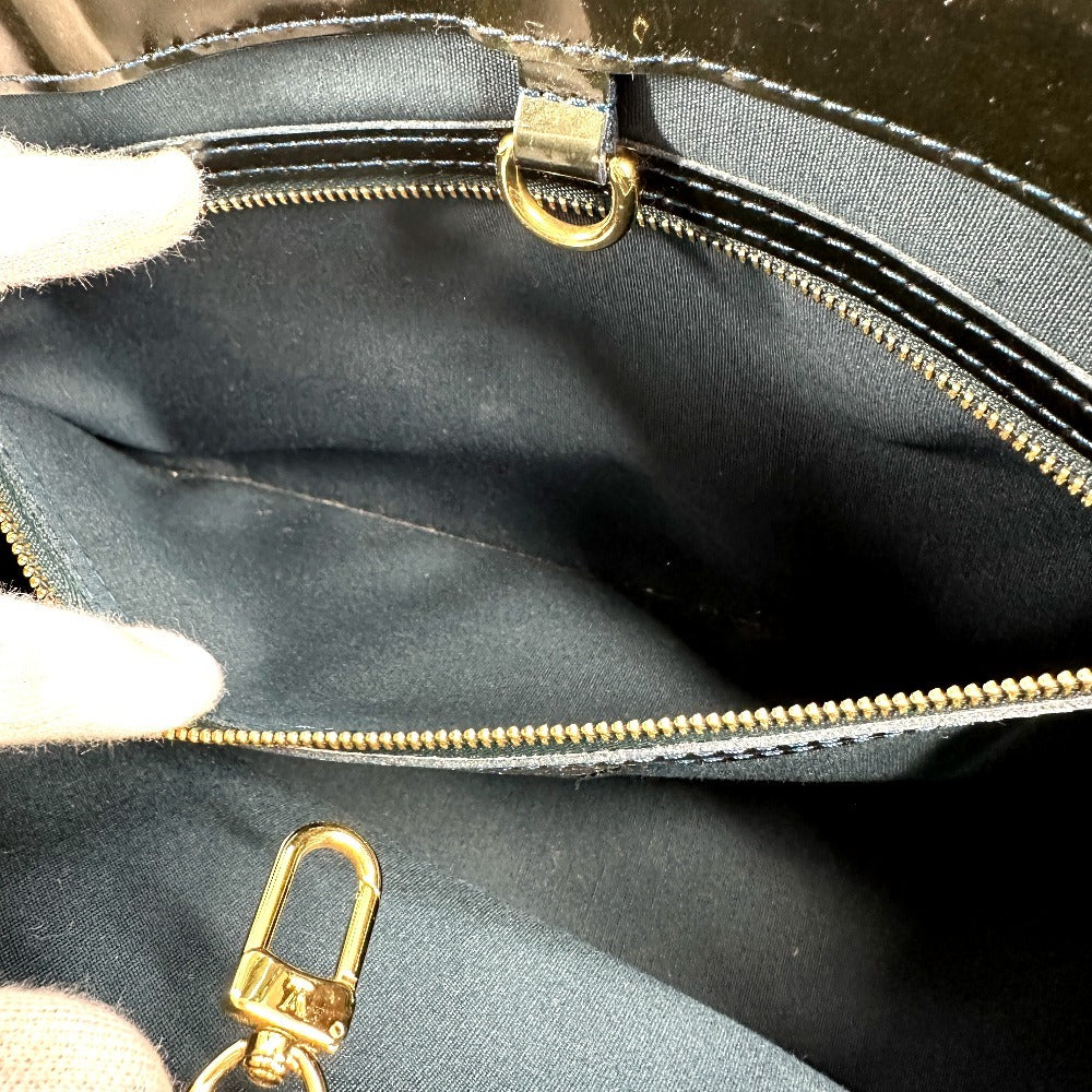 LOUIS VUITTON Handbag M93684 Monogram Vernis green Monogram Vernis Wilsher PM Women Used Authentic