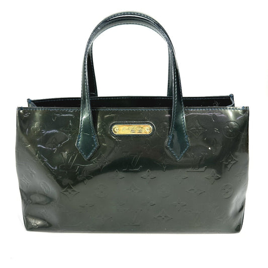 LOUIS VUITTON Handbag M93684 Monogram Vernis green Monogram Vernis Wilsher PM Women Used Authentic