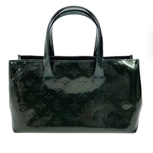 LOUIS VUITTON Handbag M93684 Monogram Vernis green Monogram Vernis Wilsher PM Women Used Authentic