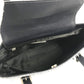 BURBERRY Handbag Leather / canvas Navy