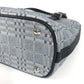BURBERRY Handbag Leather / canvas Navy