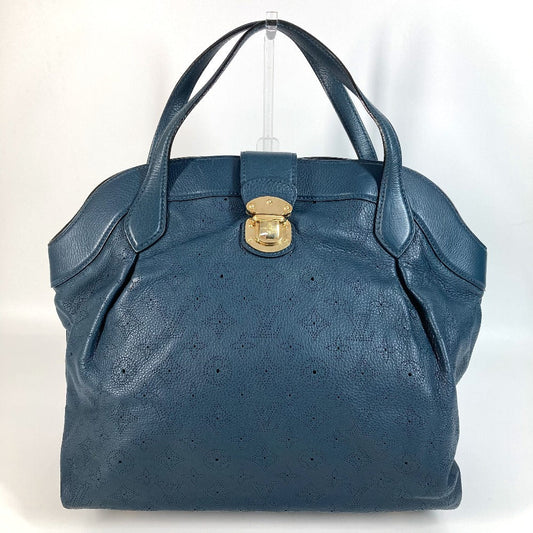LOUIS VUITTON Handbag M97061 Monogram Ann Platt Leather Blue type Monogram Ann Platt Seals MM