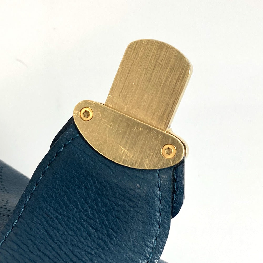 LOUIS VUITTON Handbag M97061 Monogram Ann Platt Leather Blue type Monogram Ann Platt Seals MM