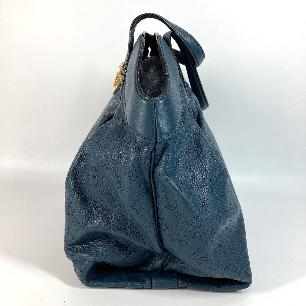 LOUIS VUITTON Handbag M97061 Monogram Ann Platt Leather Blue type Monogram Ann Platt Seals MM