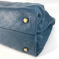 LOUIS VUITTON Handbag M97061 Monogram Ann Platt Leather Blue type Monogram Ann Platt Seals MM