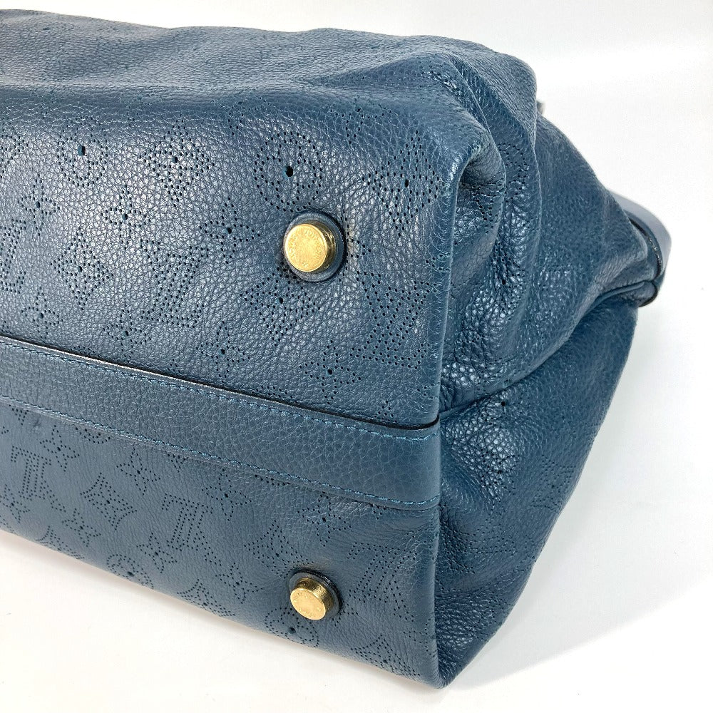 LOUIS VUITTON Handbag M97061 Monogram Ann Platt Leather Blue type Monogram Ann Platt Seals MM