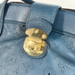 LOUIS VUITTON Handbag M97061 Monogram Ann Platt Leather Blue type Monogram Ann Platt Seals MM