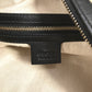 GUCCI Shoulder Bag Leather / canvas Navy Stripe logo