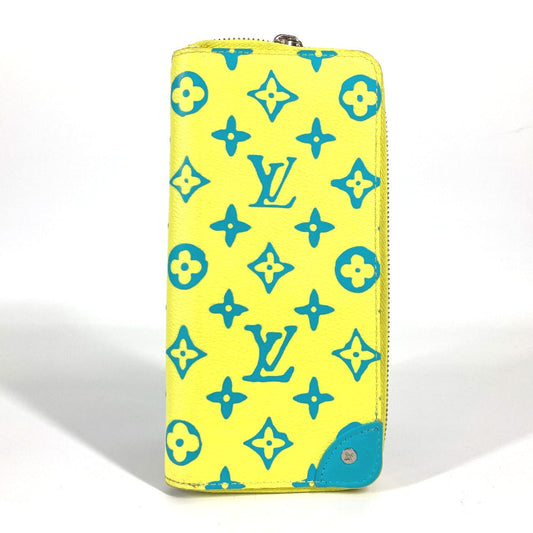 LOUIS VUITTON Long Wallet Purse M82005 Monogram canvas, leather yellow monogram playground Zippy Wallet Vertical