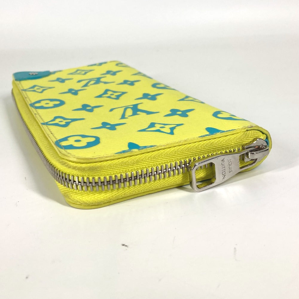 LOUIS VUITTON Long Wallet Purse M82005 Monogram canvas, leather yellow monogram playground Zippy Wallet Vertical