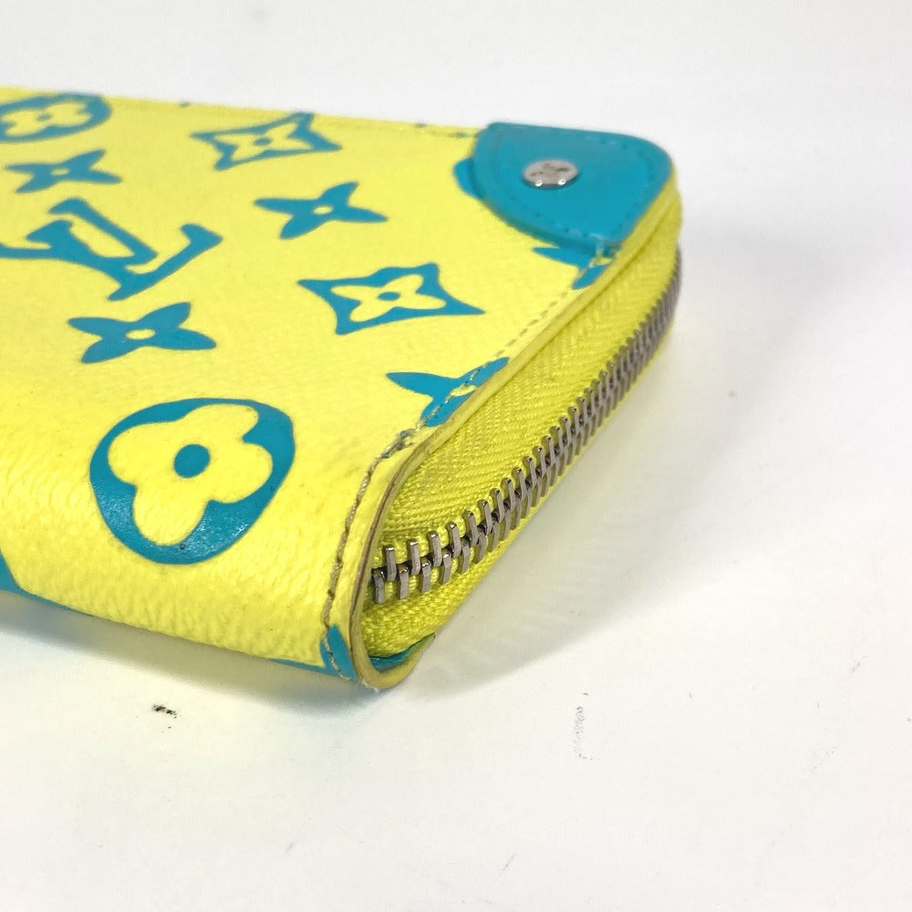 LOUIS VUITTON Long Wallet Purse M82005 Monogram canvas, leather yellow monogram playground Zippy Wallet Vertical