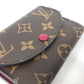 LOUIS VUITTON Folded wallet Ｍ41939 Monogram canvas pink Monogram Portomonet Rosali