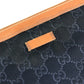 GUCCI Clutch bag 286209 Leather / nylon Navy GG logo