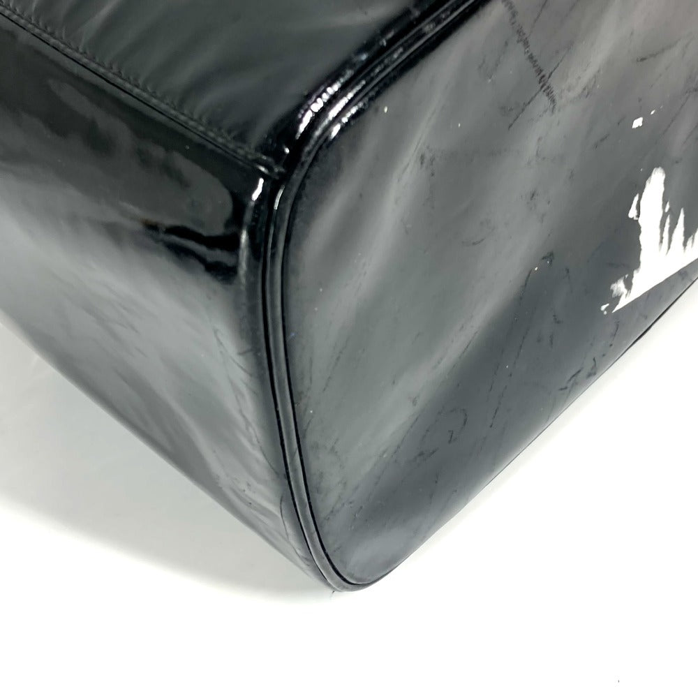CHANEL Handbag Patent leather black vintage CC COCO Mark Vanity Bag