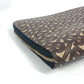 BURBERRY Clutch bag Leather / canvas Brown TB logo unisex(Unisex) Used Authentic