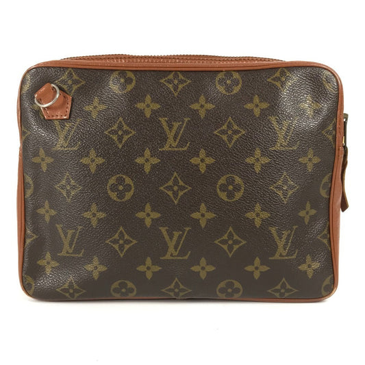 LOUIS VUITTON business bag No model number Monogram canvas Brown monogram vintage Saxophone mens(Unisex) Used Authentic