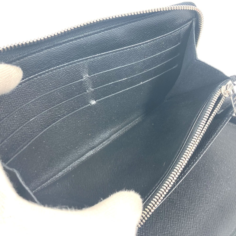 LOUIS VUITTON Long Wallet Purse N63077 Damier Grafitto Canvas black Damier Grafitte Zippy Organizer unisex(Unisex) Used Authentic