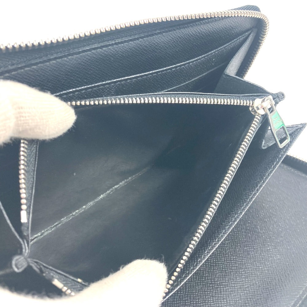 LOUIS VUITTON Long Wallet Purse N63077 Damier Grafitto Canvas black Damier Grafitte Zippy Organizer unisex(Unisex) Used Authentic