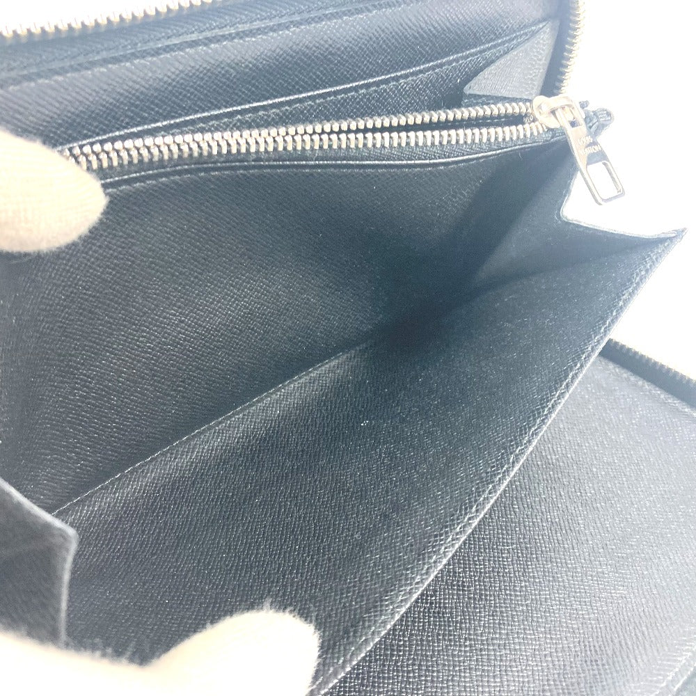 LOUIS VUITTON Long Wallet Purse N63077 Damier Grafitto Canvas black Damier Grafitte Zippy Organizer unisex(Unisex) Used Authentic