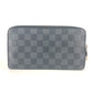 LOUIS VUITTON Long Wallet Purse N63077 Damier Grafitto Canvas black Damier Grafitte Zippy Organizer unisex(Unisex) Used Authentic