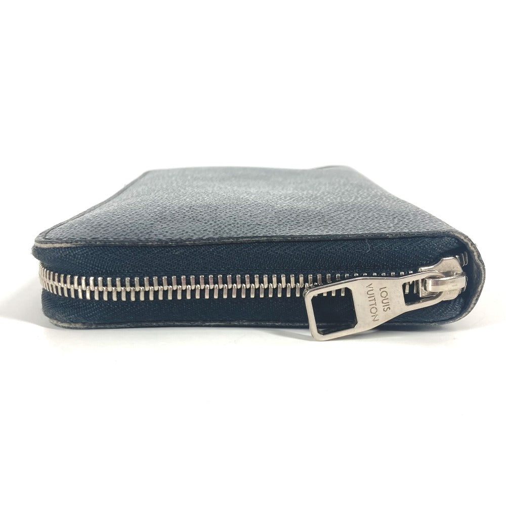 LOUIS VUITTON Long Wallet Purse N63077 Damier Grafitto Canvas black Damier Grafitte Zippy Organizer unisex(Unisex) Used Authentic