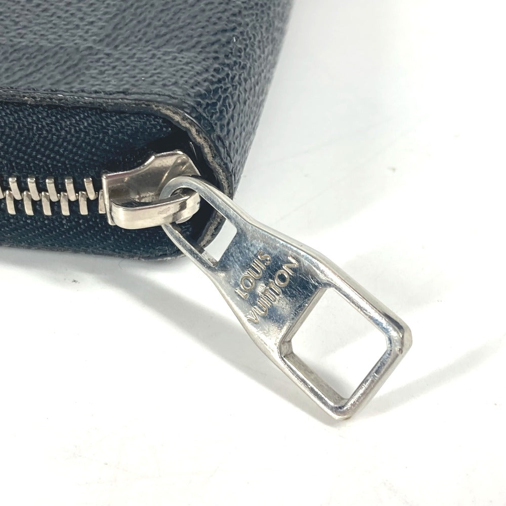LOUIS VUITTON Long Wallet Purse N63077 Damier Grafitto Canvas black Damier Grafitte Zippy Organizer unisex(Unisex) Used Authentic