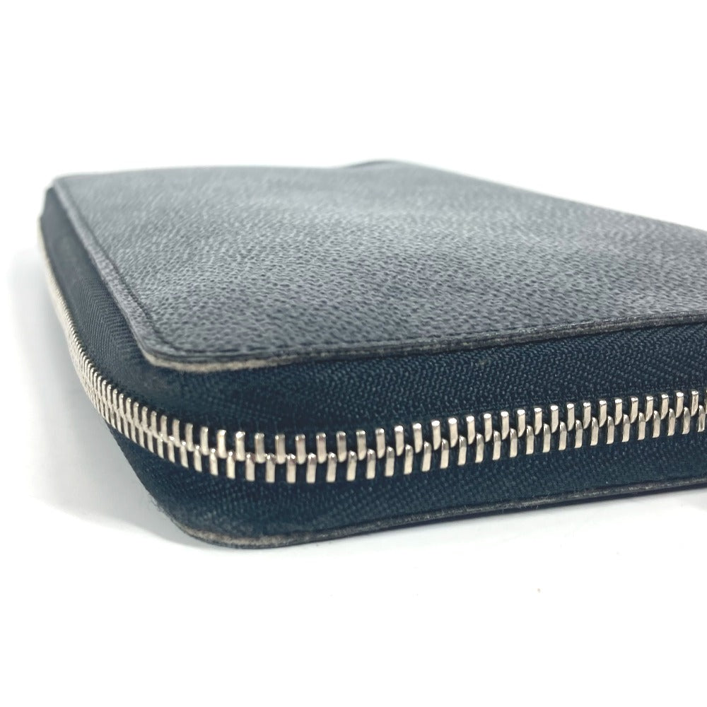 LOUIS VUITTON Long Wallet Purse N63077 Damier Grafitto Canvas black Damier Grafitte Zippy Organizer unisex(Unisex) Used Authentic