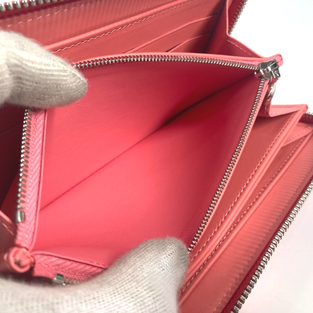 LOUIS VUITTON Long Wallet Purse M58036 Monogram Vernis pink Monogram Vernis Ray Yule Zippy wallet unisex(Unisex) Used Authentic
