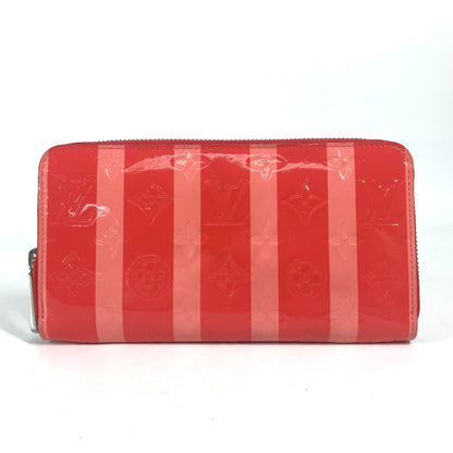 LOUIS VUITTON Long Wallet Purse M58036 Monogram Vernis pink Monogram Vernis Ray Yule Zippy wallet unisex(Unisex) Used Authentic