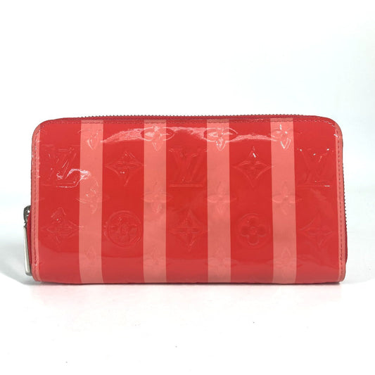 LOUIS VUITTON Long Wallet Purse M58036 Monogram Vernis pink Monogram Vernis Ray Yule Zippy wallet unisex(Unisex) Used Authentic
