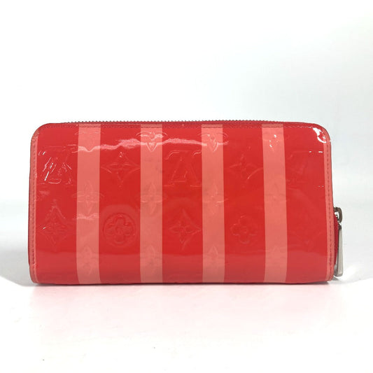 LOUIS VUITTON Long Wallet Purse M58036 Monogram Vernis pink Monogram Vernis Ray Yule Zippy wallet unisex(Unisex) Used Authentic