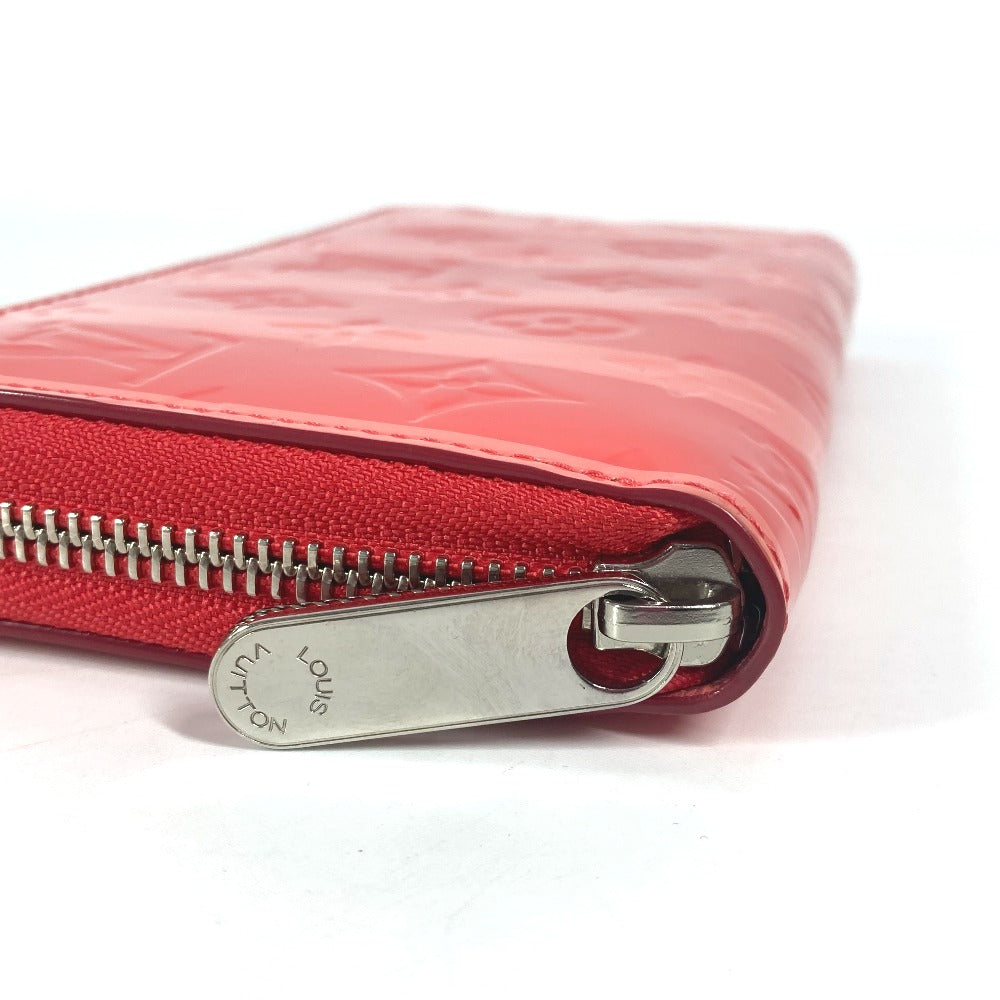 LOUIS VUITTON Long Wallet Purse M58036 Monogram Vernis pink Monogram Vernis Ray Yule Zippy wallet unisex(Unisex) Used Authentic