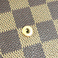 LOUIS VUITTON Trifold wallet N61202 Damier canvas Brown Damier Porte Tresor  Etui Papie unisex(Unisex) Used Authentic