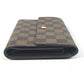 LOUIS VUITTON Trifold wallet N61202 Damier canvas Brown Damier Porte Tresor  Etui Papie unisex(Unisex) Used Authentic