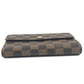 LOUIS VUITTON Trifold wallet N61202 Damier canvas Brown Damier Porte Tresor  Etui Papie unisex(Unisex) Used Authentic