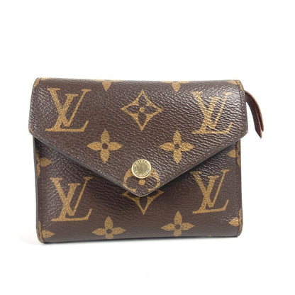 LOUIS VUITTON Trifold wallet M62472 Monogram canvas Brown Monogram Portefeuille Victorine unisex(Unisex) Used Authentic