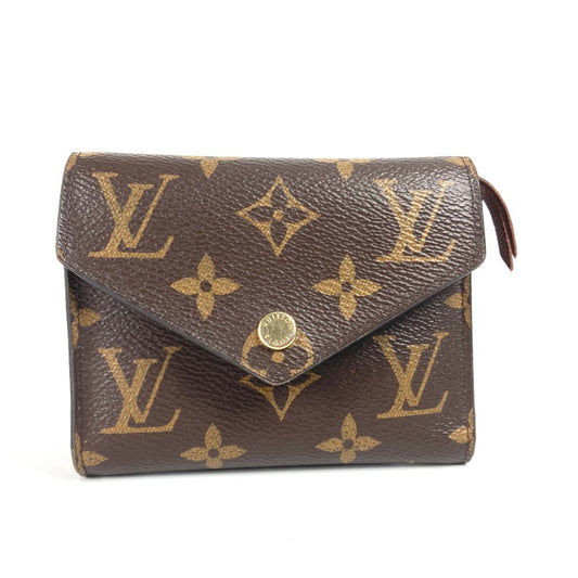 LOUIS VUITTON Trifold wallet M62472 Monogram canvas Brown Monogram Portefeuille Victorine unisex(Unisex) Used Authentic