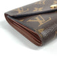 LOUIS VUITTON Trifold wallet M62472 Monogram canvas Brown Monogram Portefeuille Victorine unisex(Unisex) Used Authentic