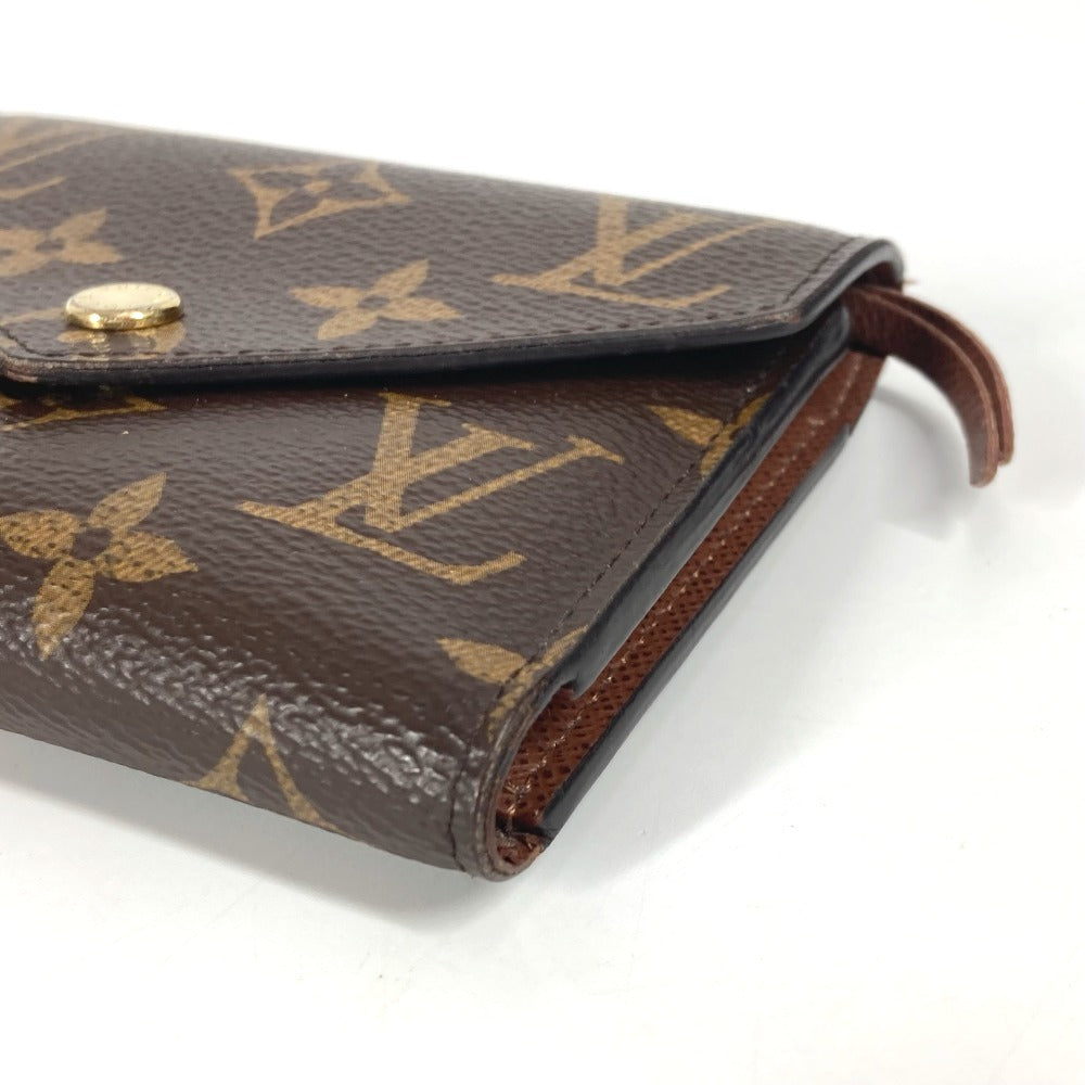 LOUIS VUITTON Trifold wallet M62472 Monogram canvas Brown Monogram Portefeuille Victorine unisex(Unisex) Used Authentic