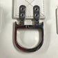 Dior Handbag leather white D logo