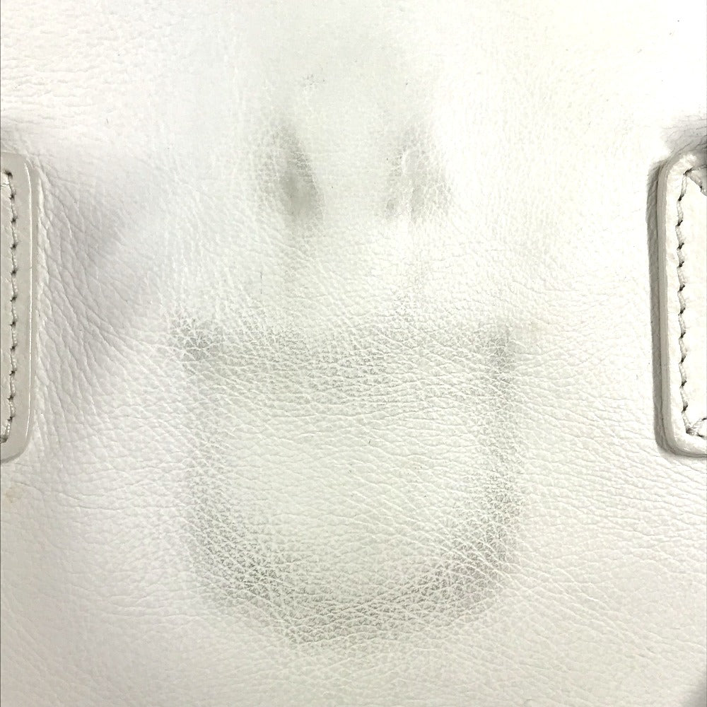 Dior Handbag leather white D logo