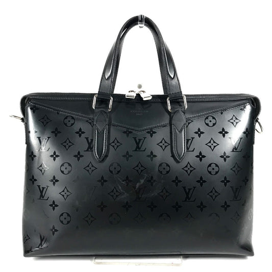 LOUIS VUITTON Business bag M40529 leather black Monogram Illusion Briefcase