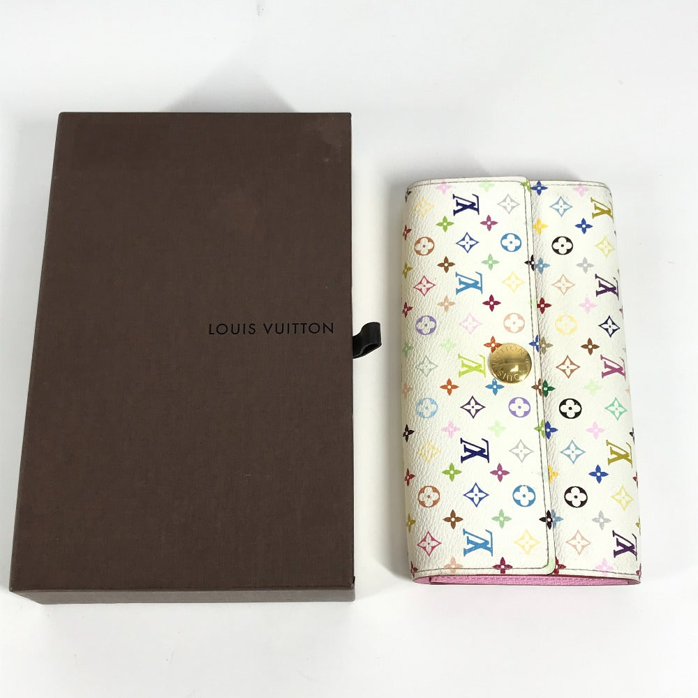 LOUIS VUITTON Long Wallet Purse M93744 Monogram multicolor canvas white Monogram multicolor Portefeuille Sarah Rich