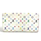 LOUIS VUITTON Long Wallet Purse M93744 Monogram multicolor canvas white Monogram multicolor Portefeuille Sarah Rich