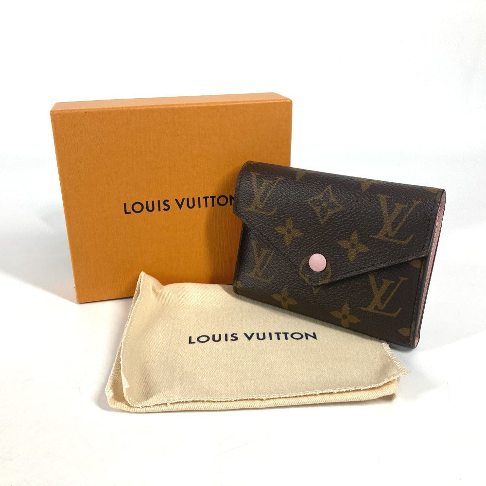 LOUIS VUITTON Trifold wallet M62360 Monogram canvas Brown Monogram Portefeuille Victorine